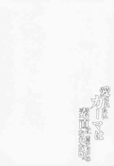 (C100) [Part K (Hitsujibane Shinobu)] Aisaretai Kama wa Sunao ni Narenai. (※Choroi) (Fate/Grand Order)