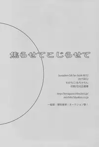 (C80) [Ochawan (Hiromi, Wakachiko)] Jirasete Kojirasete (Buraiden Gai)