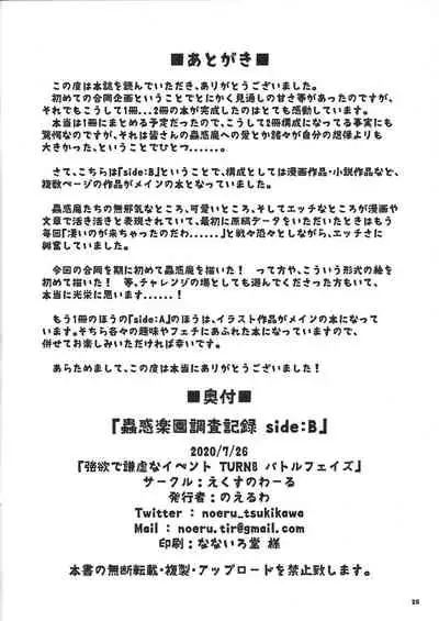 Rakuen chōsa kiroku Side: B