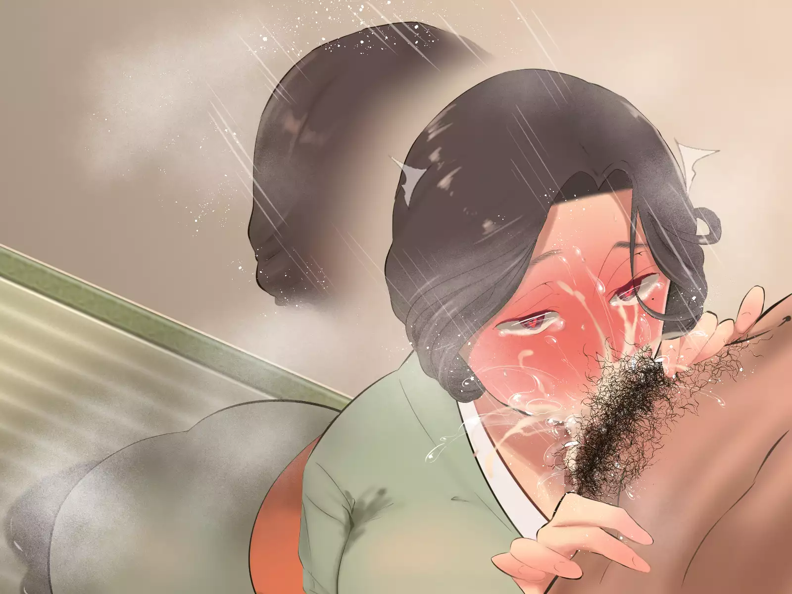 Hatsujou Okami wa Inma no Chisuji ~Miboujin no Kongan Nakadashi Sex~