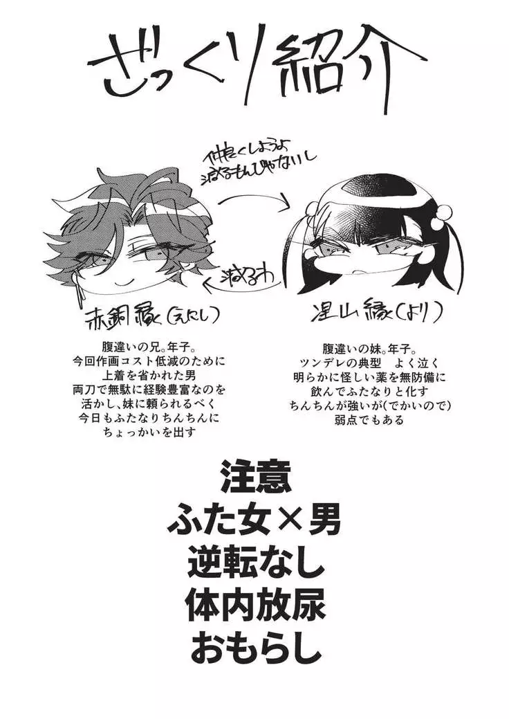 Koutensei Futanari Gimai no Tame no Toile Training