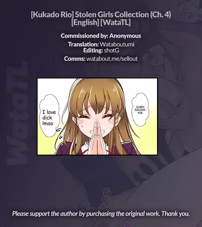 [Kukado Rio] [Soushuuhen] Netorareru Onna-tachi Ch. 1, 3-4 | Stolen Girls Collection Ch. 1, 3-4 [English] [WataTL] [Digital]