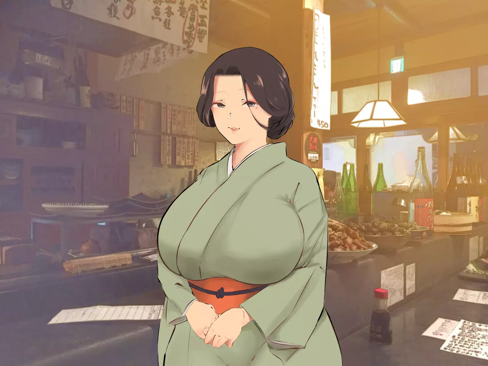 Hatsujou Okami wa Inma no Chisuji ~Miboujin no Kongan Nakadashi Sex~