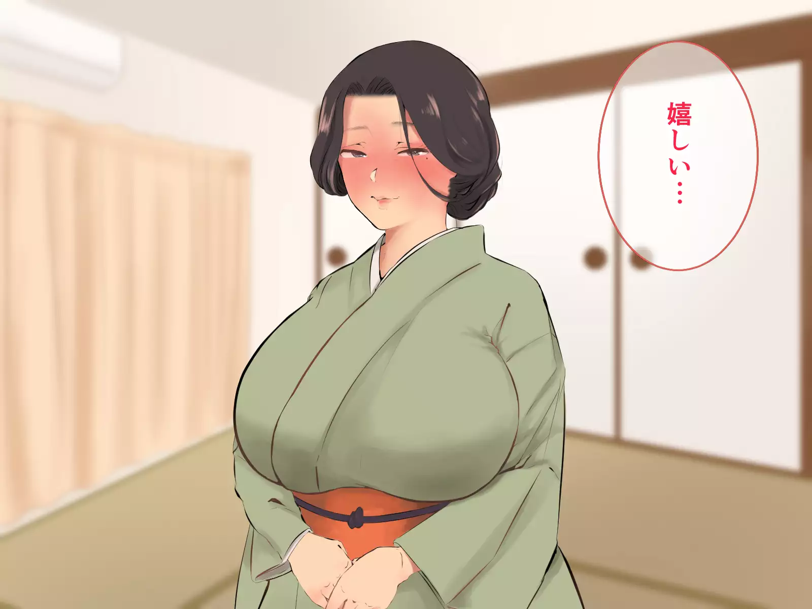 Hatsujou Okami wa Inma no Chisuji ~Miboujin no Kongan Nakadashi Sex~