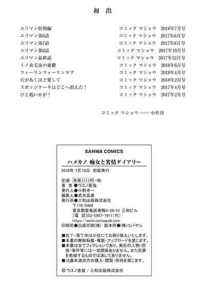 Hamekano Chijo to Retsujou Diary - Diary of Slut & Inferiority