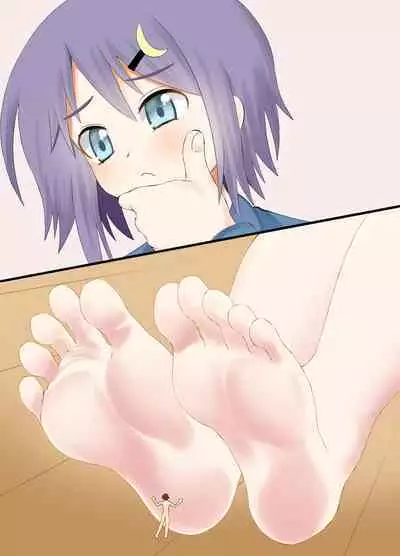 A CG collection of getting smaller and being stepped on by a girl