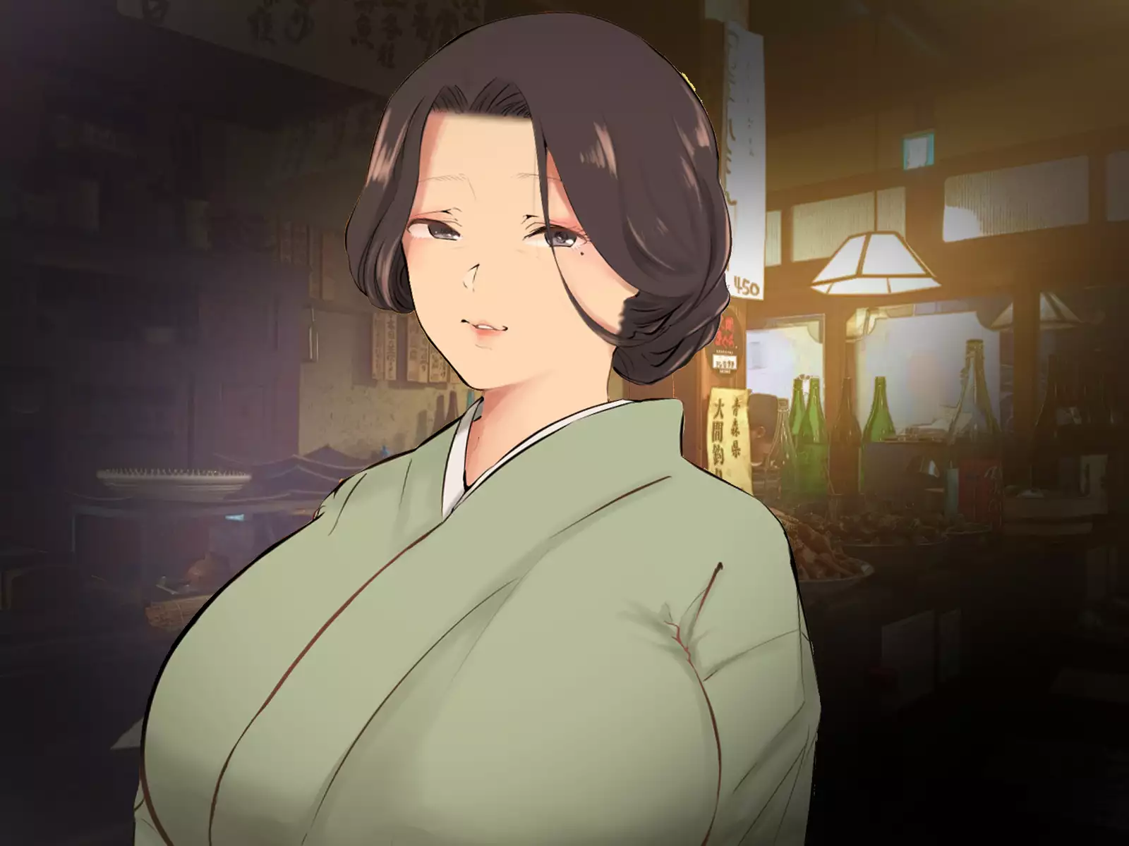 Hatsujou Okami wa Inma no Chisuji ~Miboujin no Kongan Nakadashi Sex~