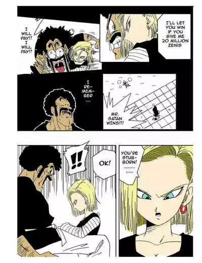 [Yamamoto] 18-gou to Mister Satan!! Seiteki Sentou! | Android N18 and Mr. Satan!! Sexual Intercourse Between Fighters! (Dragon Ball Z) [English] [Colorized] [Decensored]