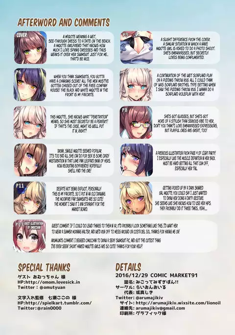 Miqo'te Mizugi Bon!! | The artbook of Miqo'te!!