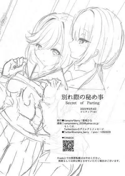 Wakaregiwa no Himegoto - Secret of Parting | 临别秘事