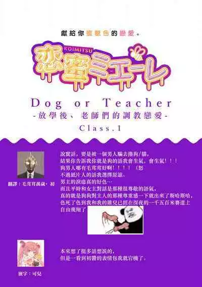 [Sechi] Dog or tīchā - hōkago, sensei-tachi no shitsuke ke ai - | Dog or Teacher-放学后，老师们的调教恋爱- Class.1 [Chinese] [莉赛特汉化组]