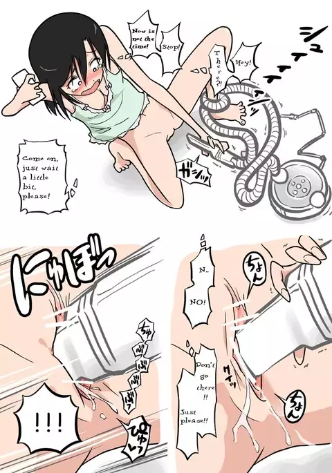 Soujiki ni Okasareta - Senmenjo Hen - | Molested by a Vacuum Cleaner - In the Bathroom -